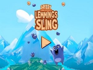 Grizzy Lemmings Sling Arcade Game