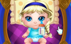 Baby Frozen Fun Day: Disney Princess Baby Care Online Game