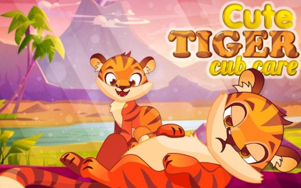 Cute Tiger Cub Care: Pet Care & Dress Up Online Game