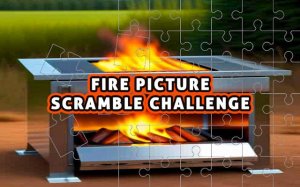 Fire Picture Scramble Challenge - Classic Tile Puzzle Game Online