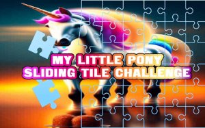 My Little Pony Sliding Tile Challenge Puzzle Game